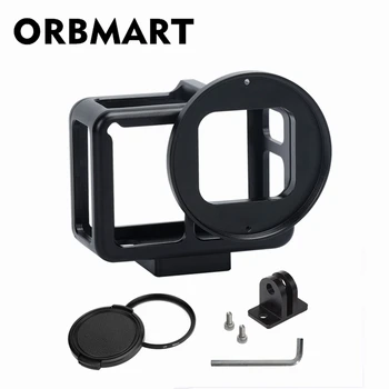 ORBMART Negru din Aliaj de Aluminiu Cadru de Protecție Carcasă Shell Caz + Filtru UV 52mm Pentru Gopro Hero 5 6 7 Negru Sport Camera