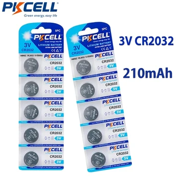 PKCELL 2/4/8PC 3V CR2032 Baterii Buton BR2032 ECR2032 DL2032 de Înaltă Calitate de Monedă de Celule Litiu Baterie pentru Ceas de Jucarie Termometru