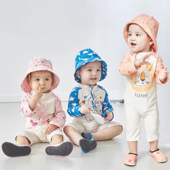 Copilul Costume de baie 2023 Nouă Copii într-O bucată de costume de Baie de protecție Solară de uscare Rapidă Costum de Baie pentru Copii coreean Baieti Fete Surf Haine