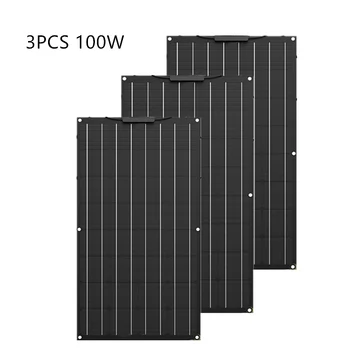 De înaltă calitate 300W etfe Flexibil Panou Solar egal 3PCS de 100W panou solar Monocristalin de Celule Solare 12v solar încărcător de baterie