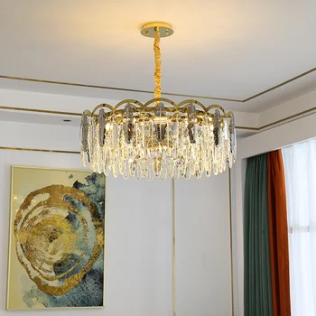 Candelabre Post-modern, High-end de Lux de Lumină Lampă de Cristal Oval Camera de zi Mese Lampa Villa Creative Dormitor Moda