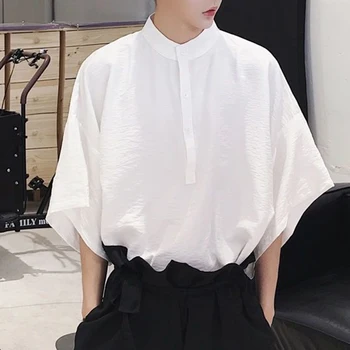 Vara Supradimensionat Tricou de Moda pentru Bărbați Tricou Casual Barbati Streetwear coreean Liber Maneca Scurta Shirt Mens Pulover Cămașă Camiseta
