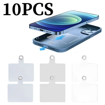 10BUC Transparent Patch Clip pentru Mobil Curea Tab Cuier Anti-Drop Anti-a Pierdut cu Inel de Metal Caz de Telefon Curea de Prindere Tab Placa