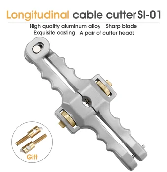 SI-01 Longitudinale Deschiderea Cuțit de 10-25mm Cablu de Fibră Optică Stripper Cablu Manta Zigzag Calbe de Separare Instrumente de Tăiere de Cablu