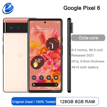 Original Google Pixel 6 5G Smartphone Deblocat 8GB RAM 128GB ROM 6.4