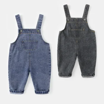 Moda Pentru Copii Pantaloni Din Denim Primavara Copil Salopete Rompers Copii Baby Boy Pantaloni Pentru Copilul Suspensor Blugi Copii Haine