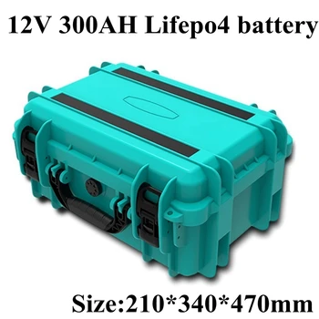 12V 300Ah LiFepo4 Baterie Litiu-Ion, pentru RULOTA, Caravana Autocaravanas Panou Solar Yacht Solar Sistem de Stocare+Incarcator de 10A