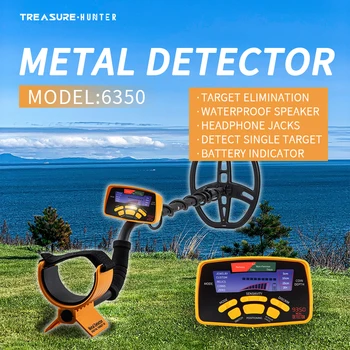 Vânător de comori MD6350 11inch Bobina de Aur Detector de Metale Profesional rezistent la apa Subterană Pinpointer Sensibil Mare