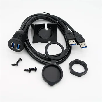 Port USB adaptor panoul de bord auto, Cablu de Extensie Cablu de sex Masculin la Feminin Port 3.0 pentru hot de motociclete barca