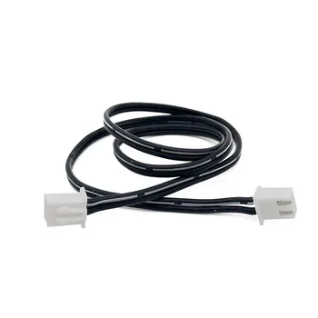 XH2.54mm 2P Terminal Cablu de Conexiune Electronică Cablu Extra Moale de Înaltă Temperatură Silicon Negru 2-core Paralele de Sârmă