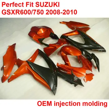 Caroserie kit pentru Suzuki mucegai de injectare plastic carenajele GSXR600 08 09 10 vin roșu negru carenaj kit GSXR750 2008 2009 2010 IY07