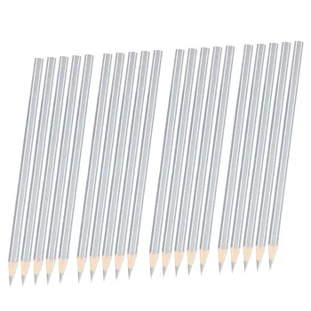 20 bucăți de Argint Sudori Creion Argintiu Metalizat Marcarea Creion pentru Lucrători în Construcții Metalice Instalatori Framers