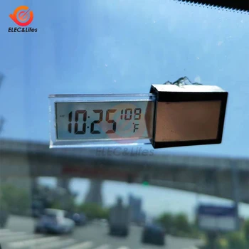 Mini Car Digital Termometru Termostat Timer Ceas Temperatura Instrumente Senzor de Perete Tip Meter Display LCD Stație Meteo