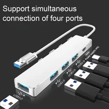 4 Tip de Port-C/USB Hub USB3.0 2.0 Expansiune Dock USB Splitter Adaptor OTG Hub USB Adaptor de Alimentare Splitter USBC Hub pentru Laptop