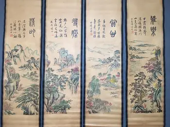 Opere de Artă antice Chineze pictura peisaj pentru Poster de Artă din Lemn Masiv de Parcurgere Tablouri Decor Acasă #40