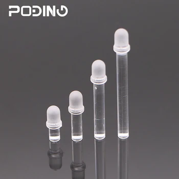 50pcs/lot Poding PCB LED Țeavă RoHS Dia 5mm Plastic Cap Rotund Lumina Conducta de Ghiduri PLP5-XXX Series