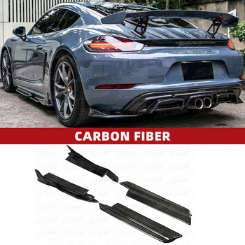 Un Stil de Fibră de Carbon, praguri Laterale Pentru Porsche Cayman și 718 2016-2018 (JSKPCCM16005)