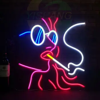 Fumatul Lumini de Neon Personaje Anime Cameră Logo-ul LED Lumini de Neon Logo-ul de Camera de Decorare Personalizate Lumini de Neon Anime Lumini de Neon
