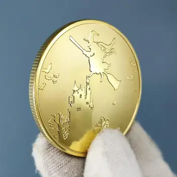 Halloween Monede de Aur din Europa de Halloween Vrăjitoare felinar de Dovleac sperietoare Comemorative Medalii de Suvenir Cadouri Picătură de Transport maritim