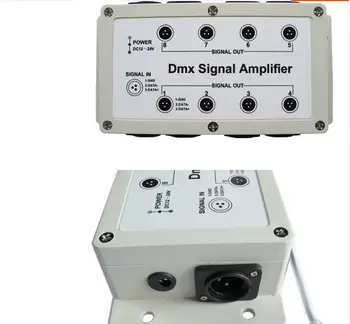 LED-uri Controler DMX 8 Canale DMX512 Amplificator de Semnal Separator de Distribuitor