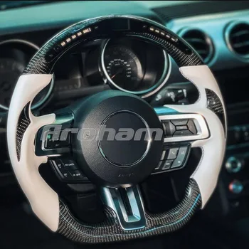 Personalizate Din Fibra De Carbon Volan A Condus Cursa Display Digital Pentru Ford Mustang 2015 2016 2017 2018 2019 2020
