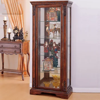 American lemn masiv cu o singură ușă de cabinet vin, sticla display dulap, suport de perete cabinet, salon, cabinet de bufet, depozitare