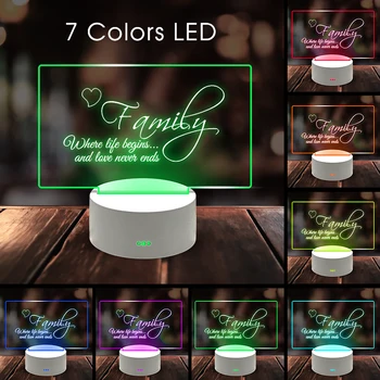 Notă Bord Creativ a Condus Lumina de Noapte USB Mesaj de Bord Lumina Vacanță Cu Pix Cadou Pentru Copii Prietena Decor Lampă de Noapte