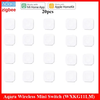 Aqara Wireless Mini Comutator Zigbee Senzor O Cheie Buton de Control de la Distanță Inteligent de Control Acasă de Automatizare pentru Xiaomi Mi Casa