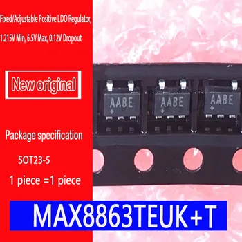Original nou loc MAX8863TEUK+T SOT23-5 Low-Dropout, 120mA Liniar de Reglementare in Miniatura Componente Externe Marcare: AABE