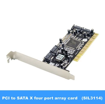 PCI Cu 4 Porturi SATA RAID Controller Card Sil3114 chipset SATA PCI Serial ATA Host Controller Card