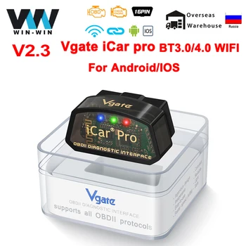 Vgate iCar Pro ELM327 V2.3 Bluetooth 4.0 WIFI Pentru IOS/Android Auto OBD Scanner Cititor de coduri OBD2 Instrument de Diagnosticare Auto ELM 327 V1 5