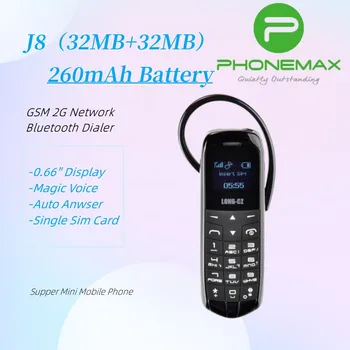 J8 Magic Voice Bluetooth Dialer Radio Fm Mini Bluetooth 3.0 Căști Timp De Așteptare De Telefon Mobil Mobil