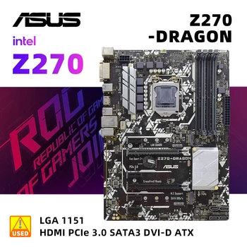 LGA 1151 kit Placa de baza Asus Z270-DRAGON + I5 7400 cpu 64GB DDR4 Intel Z270 Placa de baza stabilit SATA3 pciex16 m.2 ATX