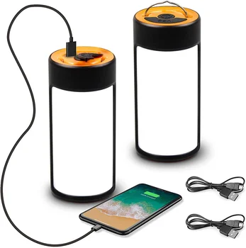 2Pack Felinar Camping LED USB Reîncărcabilă Portabil Cârlig Cortul Lampa Power Bank Impermeabil de Urgență Lumina de Noapte Reparații Lanterna