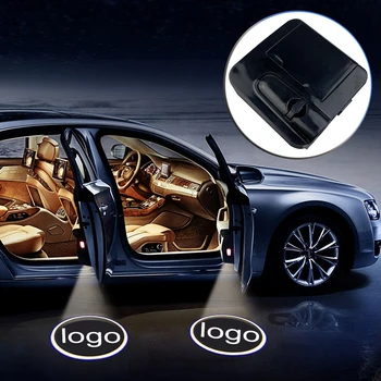 1BUC Auto Universal Ușă LED-uri de bun venit Proiector Laser Logo-ul Fantoma Umbra Lumina de Noapte Wireless Styling Auto Accesorii Kit pentru Skoda