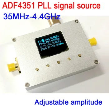 ADF4351137.5MHz-4.4 GHz PLL sursa de semnal generator cu cavitatea 30DB Reglabil amplitudine dinamic Display Digital