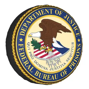 America de Departamentul De Justiție Capac Roată de Rezervă Trailer Personalizate SUA, Biroul Federal Al Penitenciarelor, Anvelope Protector 14