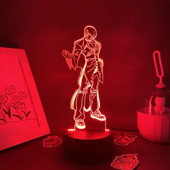 Jocul The King of Fighters Iori Yagami 3D LED Neon Lumini de Noapte Ziua de nastere Cadouri Pentru Prieteni Dormitor Copil Decor Cald Vând Lampă de Lavă