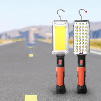 COB lanterna LED-uri lumina de Lucru cu lanterna USB Reîncărcabilă corturi de camping lanternă lanternă Portabilă