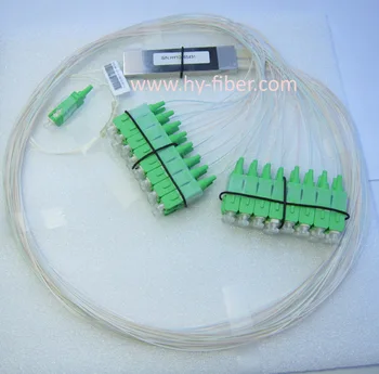 Fibre Optice PLC Separator 1x32, LGX Mini-Module cu SC/FC/LC/ST Conector,G657A1 3.0 mm Cablu,Lungime 1m