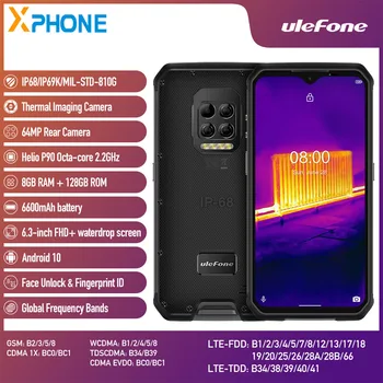 Ulefone Armura 9 Telefon Robust 8GB+128GB Camera de termoviziune Față de scaner de Amprente ID ID 6600mAh 6.3