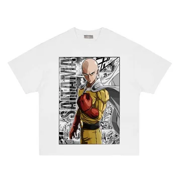 ANIME One Punch Man Tipărite Tricou de Moda se Răcească, Confortabil Mens T Shirt O-Gât Casual Anime Japonez Grafic T-shirt