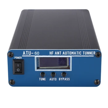 Asamblate UAT-60 5-54MHz 25Ω~0.8 KΩ 60W Automatic Antenna Tuner Ecran OLED Meatl Caz