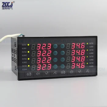Multifuncion 8 moduri de regulator de temperatură măsoară mai multe puncte 8 canale termostat digital se poate conecta cu 8 senzori