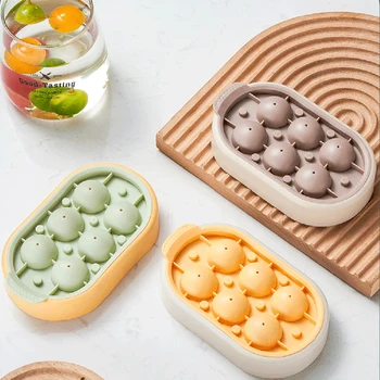 6 Grile Creative DIY Filtru de Gheață Cub de Gheata Tava din Silicon pentru cuburi de Gheață Mucegai Clasa Alimentare Tava de Alimente Complementare Cutie de Gadget-uri de Bucătărie