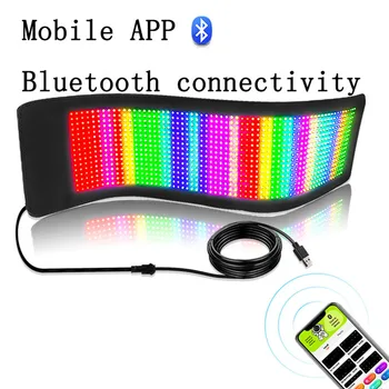 Defilare de Publicitate cu LED-uri Semn USB Bluetooth App de Control-ul de Lumină Model Personalizat de Animație de Text Programabile Display Auto