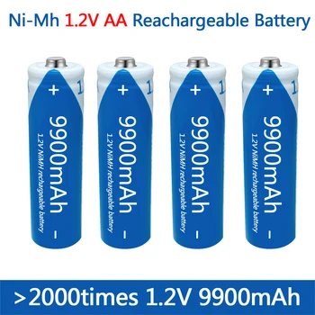 Baterie AA 1.2 V NiMH baterie AA baterie reîncărcabilă 9900mAh AA NiMH baterie de control de la distanță mouse-ul mic ventilator electric de jucarie