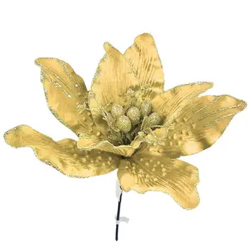 Atractiv Simulare Floare Fără Miros Decorative Mari Colorate De Înaltă Simulat Artificial Flori De Craciun