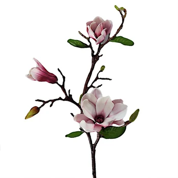 93cm 6PCS Flori Artificiale Magnolia Mătase Fals Ramură de Flori Faux Magnolii Buchet de Mireasa Acasă masa Decor de Masă Petrecere Accesoriu