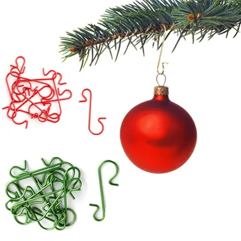 20/50pcs Crăciun S Forma de Metal Cârlig Agățat Decoratiuni Consumabile Pentru Pomul de Crăciun Bile Ornamente Accesorii Decor Consumabile